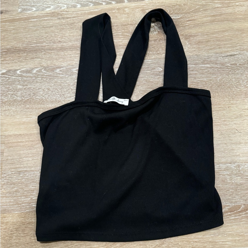 Black cross back tank